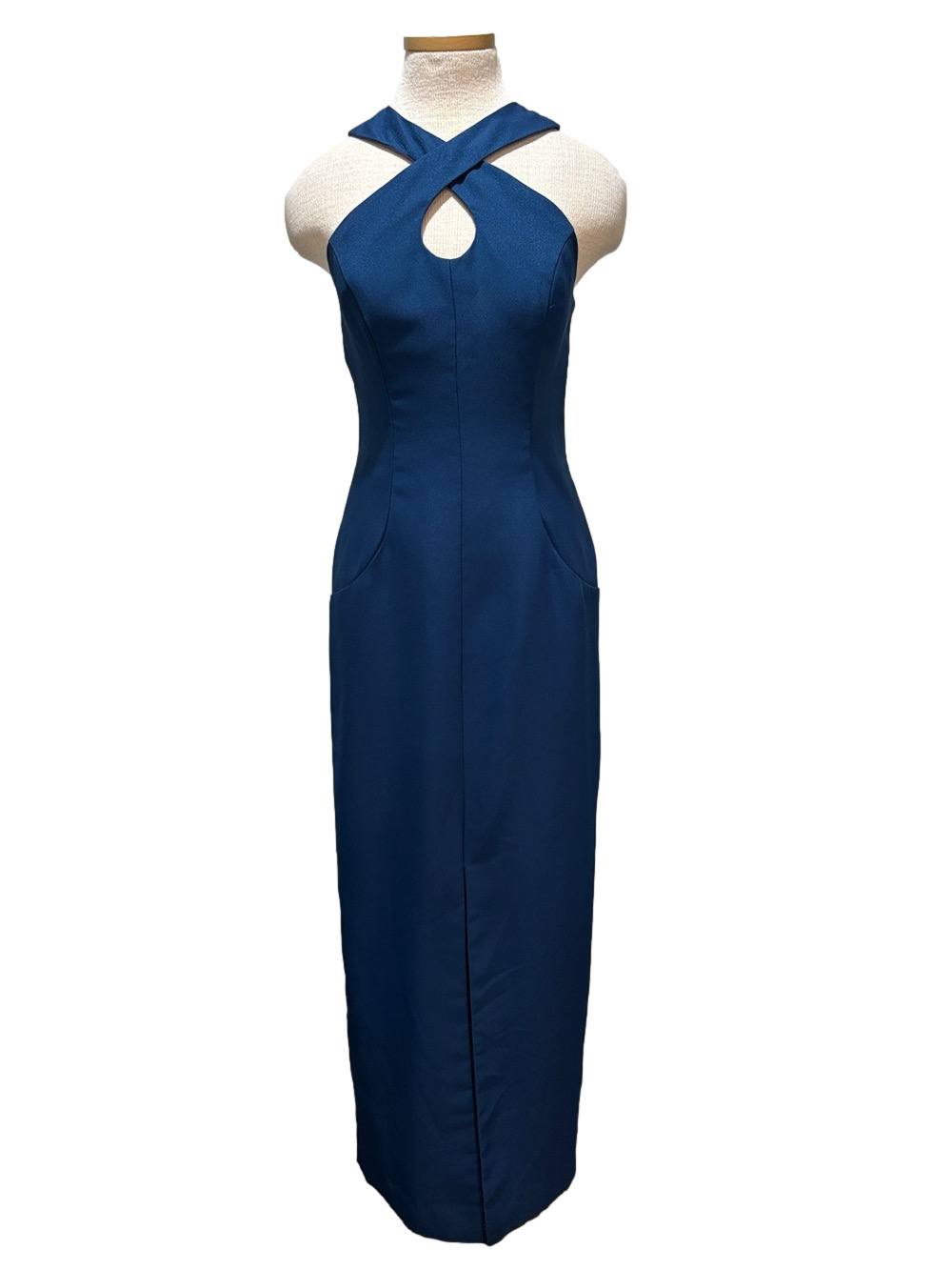 Alyce Designs Vintage midnight blue long formal dress NWT